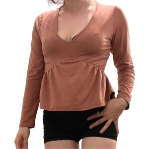 RAGDOLL LA Long Sleeve Top in Mauve